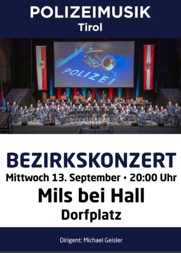Polizeimusikkonzert in Mils